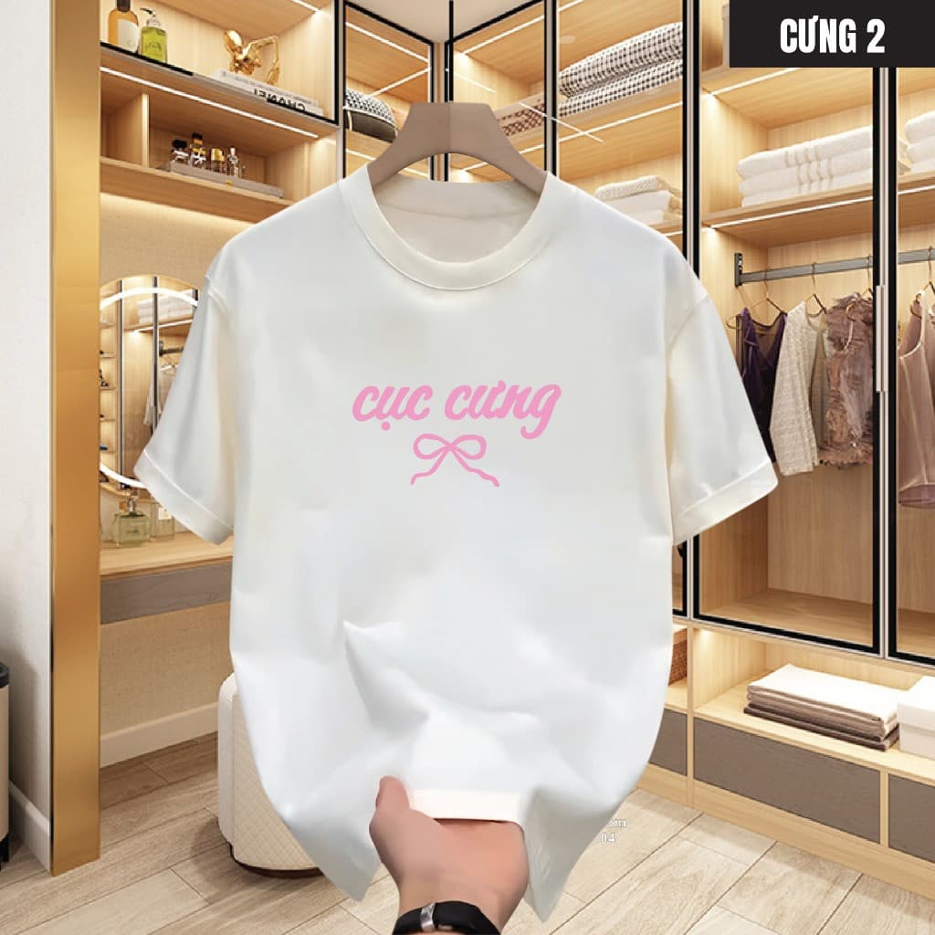 Áo thun nam nữ cổ tròn tay ngắn CƯNG form unisex chất cotton mềm mại, Tee shirt áo thun in local brand trẻ trung