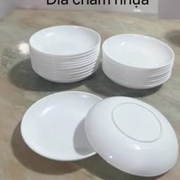 Combo 10 Đĩa Chấm nhựa phíp Việt Nhật đựng nước sốt nước chấm gia vị quán ăn bền đẹo 5