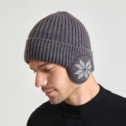 Mũ Len Bịt Tai Unisex Giữ Ấm Mùa Đông Thời Trang Phong Cách 2