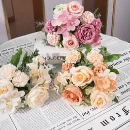 Hoa mẫu đơn cao cấp, Cổ Điển, Nhân Tạo, Hoa Trang Trí Đám Cưới Hoa Bó Hoa Trang Trí Cuộc Sống Nhà 4