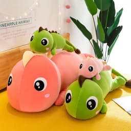 Gấu bông khủng long đuôi tim, khủng long mắt nồi, gấu bông mềm mịn quà tặng dễ thương cho bé 2