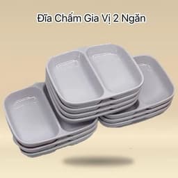 Combo 10 Đĩa Chấm nhựa phíp Việt Nhật đựng nước sốt nước chấm gia vị quán ăn bền đẹo 8