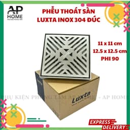 Phễu thoát sàn bằng INOX đúc cao cấp thương hiệu LUXTA siêu nặng - phụ kiện phòng tắm AP HOME 1