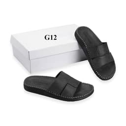 dép quai ngang da sáp nam Fashion, kiểu dáng trẻ trung, đế đúc liền khâu chỉ toàn bộ chắc chắn G7 9