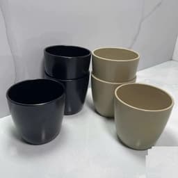 (Giadungmin) Combo 10 Cốc nhựa, ly nhựa Việt Nhật (6291) cốc uống nước đen, nâu 220ml bền chịu lực, chịu nhiệt 7