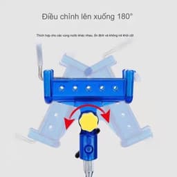 Chống Cần Câu Tay Bằng Kim Loại Kết Hợp Nhựa ABS, Xoay 360 Độ Chống Rỉ Tự Khóa Đa Năng Tiện Dụng SKK15 7
