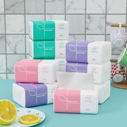 Khăn Giấy Rút 3 Màu TOPGIA | Giấy Mềm Mại, Thấm Hút Tốt, Tiện Dụng Cho Gia Đình & Văn Phòng 1