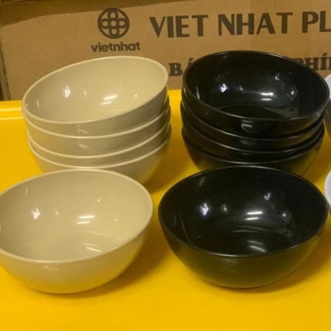 Combo 10 Đĩa Chấm nhựa phíp Việt Nhật đựng nước sốt nước chấm gia vị quán ăn bền đẹo