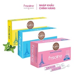 Combo Nước muối sinh lý FYSOLINE Hồng 40 ốngx5ml, Xanh 20 ốngx5ml và Vàng 20 ốngx5ml (Date T4.2027) 2