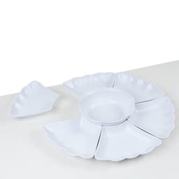 Bộ Bát Đĩa Hoa Mặt Trời Size To, Nhỏ 7 món bày mâm cỗ tiện lợi  nhựa cao cấp - Việt Nhật Plastic 5