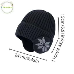 Mũ Len Bịt Tai Unisex Giữ Ấm Mùa Đông Thời Trang Phong Cách 5