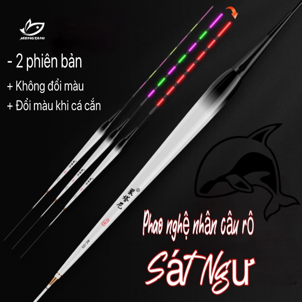 Phao điện câu đài ban đêm Sát Ngư cao cấp chuyên rô  siêu nhạy