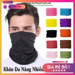Khăn đa năng chống nắng đi phượt, chống bụi màu trơn nhiều màu lựa chọn 1