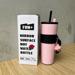Ly Giữ Nhiệt FUN 710ml Inox 316 Cao Cấp Có Ống Hút Có Quai Xách Tiện Lới ( Tặng Kèm Móc Khóa Cute ) - B40 em.shoppp 9