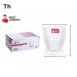 Bộ 6 chiếc cốc thủy tinh chấm bi , sang trọng thích hợp với nhiều đồ uống 280ml  Cao Cấp 5