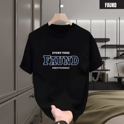Áo thun cổ tròn unisex FRAUND chất cotton mềm mại, Tee shirt áo thun in phong cách boy phố trẻ trung 2