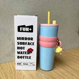 Ly Giữ Nhiệt FUN 710ml Inox 316 Cao Cấp Có Ống Hút Có Quai Xách Tiện Lới ( Tặng Kèm Móc Khóa Cute ) - B40 em.shoppp 8