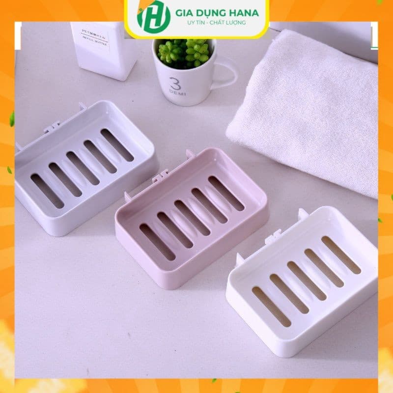 Khay Để Xà Bông Phòng Tắm Dán Tường 1 Lớp Đáy Kín Siêu Bền Tiện Lợi