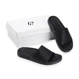 dép quai ngang da sáp nam Fashion, kiểu dáng trẻ trung, đế đúc liền khâu chỉ toàn bộ chắc chắn G8 5