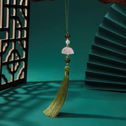 Tua Rua Bạch Phiến Gắn Quạt Cổ Trang - Phụ Kiện Treo Quạt Xếp, Quạt Tròn Họa Tiết Quạt Nhỏ Mini Cao Cấp 8