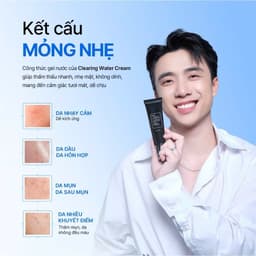 Kem Dưỡng Ẩm Hỗ Trợ Tái Tạo Da Dear Klairs Midnight Blue/Rich Moisture Clearing Water Cream 50g 3