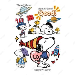 Snoopy Calf Electric Car Stickers Motorcycle Waterproof Scratch Battery Car Cover Body Stickers Personalized Creative Decoration TceX 3