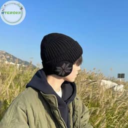 Mũ Len Bịt Tai Unisex Giữ Ấm Mùa Đông Thời Trang Phong Cách 8