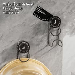 Móc Treo Thau Chậu Nhà Tắm Hút Chân Không Chịu Lực, Giá Cốc Hút Treo Đồ Đa Năng Không Khoan Đục Tiện Ích 2