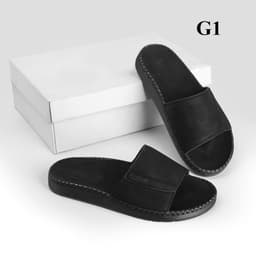 dép quai ngang da sáp nam Fashion, kiểu dáng trẻ trung, đế đúc liền khâu chỉ toàn bộ chắc chắn G1 1