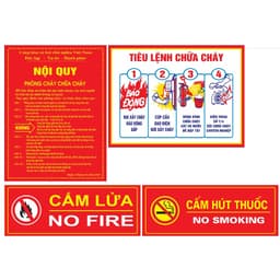 Nội quy,Tiêu lệnh, cấm lửa, cấm hút thuốc phòng cháy chữa cháy (5501) 8