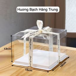 Set 10 Hộp Mica Trong Size 18 18 (Cao 13cm) 3 chi tiết 1