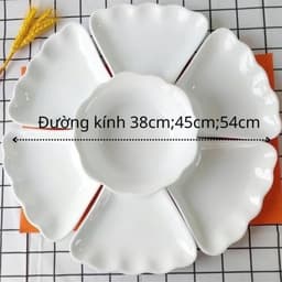 Bộ Bát Đĩa Hoa Mặt Trời Size To, Nhỏ 7 món bày mâm cỗ tiện lợi  nhựa cao cấp - Việt Nhật Plastic 2