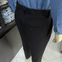 Quần âu nam Owen màu xanh tím than slim fit tăng đơ 2 cạp vải polyester nano QST262114PT 6