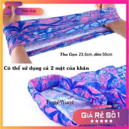 Khăn đa năng chống nắng đi phượt, chống bụi màu trơn nhiều màu lựa chọn 9