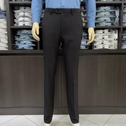 Quần âu nam Owen màu xanh tím than slim fit tăng đơ 2 cạp vải polyester nano QST262114PT 1