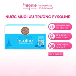 Combo Nước muối sinh lý FYSOLINE Hồng 40 ốngx5ml, Xanh 20 ốngx5ml và Vàng 20 ốngx5ml (Date T4.2027) 4