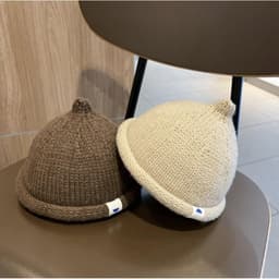 Mũ dưa COFORDOS, Mũ dệt kim ấm áp mùa thu đông cho trẻ em, Beanie màu trơn mềm mại thông thường cho bé 1-5 tuổi 7