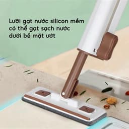 Cây lau bếp tự vắt mini phiên bản mới, lau bếp tiện lợi - dễ dàng vệ sinh không gian bếp, có gạt nước Đa năng 3