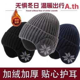 Mũ Len Bịt Tai Unisex Giữ Ấm Mùa Đông Thời Trang Phong Cách 3