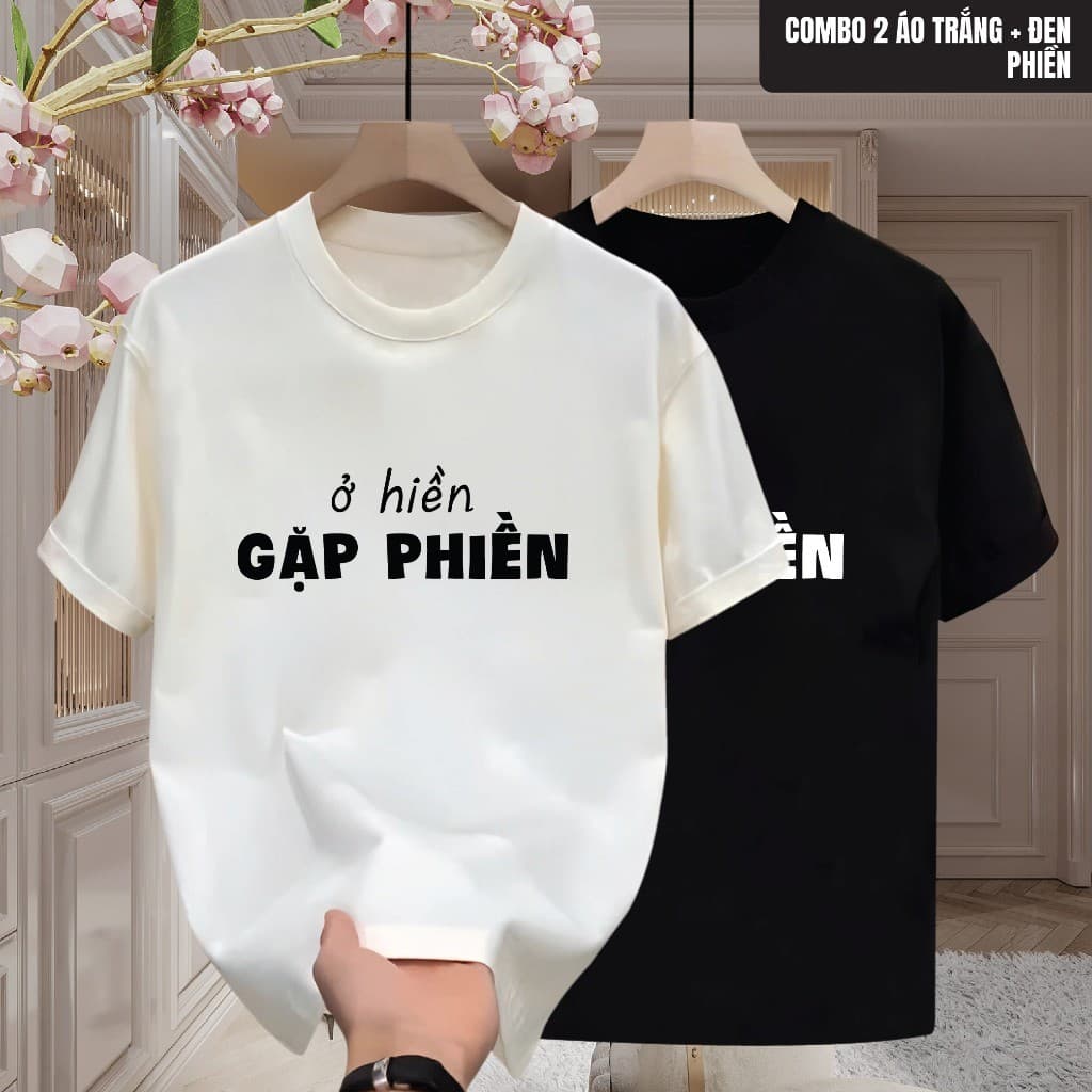 Áo thun cổ tròn nam nữ PHIỀN chất cotton mềm mại, áo thun in local brand phong cách boy phố trẻ trung