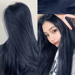 Thuốc nhuộm tóc tại nhà,  Thuốc nhuộm tóc màu XANH DƯƠNG ĐEN không tẩy |  Cheeng+ 2
