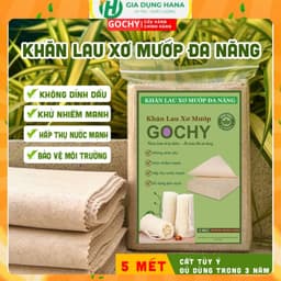 [ MUA 5M TẶNG 1M ] Khăn Lau Xơ Mướp Đa Năng GOCHY. Siêu thấm hút, tách dầu, làm sạch nhà bếp, bàn, tất cả bề mặt 2