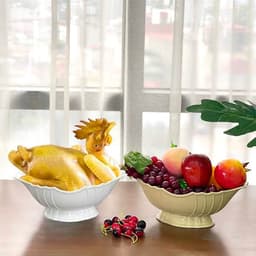 Bộ Bát Đĩa Hoa Mặt Trời Size To, Nhỏ 7 món bày mâm cỗ tiện lợi  nhựa cao cấp - Việt Nhật Plastic 7