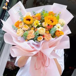 Giấy gói hoa chống thấm nước bóng mờ 6