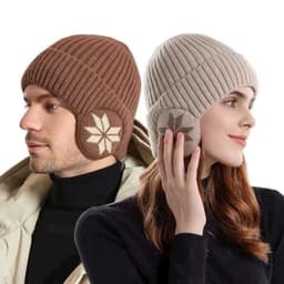 Mũ Len Bịt Tai Unisex Giữ Ấm Mùa Đông Thời Trang Phong Cách 1