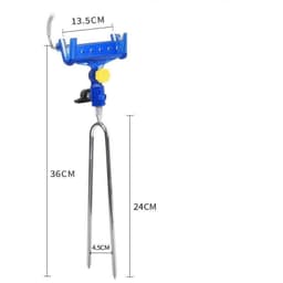 Chống Cần Câu Tay Bằng Kim Loại Kết Hợp Nhựa ABS, Xoay 360 Độ Chống Rỉ Tự Khóa Đa Năng Tiện Dụng SKK15 2
