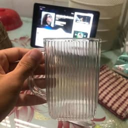 Combo 5,10 Cốc uống nước vuông tăm nhựa Việt Nhật 360ml (6251) Ca uống nước trong suốt Hokori cao cấp 3