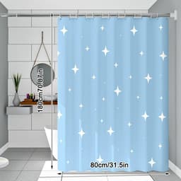 Rèm tắm INTERESTING, Rèm phòng tắm in hoạt hình 80x180cm, hiện đại có móc chống nấm mốc Rèm ngăn bồn tắm chống nước Trang trí phòng tắm 2