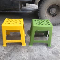 Ghế nhựa trà chanh, ghế đẩu màu xanh, vàng, cam Gia Long ngồi quán nướng, trà sữa, trà chanh vỉa hè 3