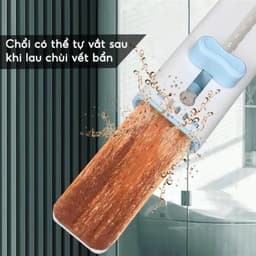 Cây lau bếp tự vắt mini phiên bản mới, lau bếp tiện lợi - dễ dàng vệ sinh không gian bếp, có gạt nước Đa năng 7